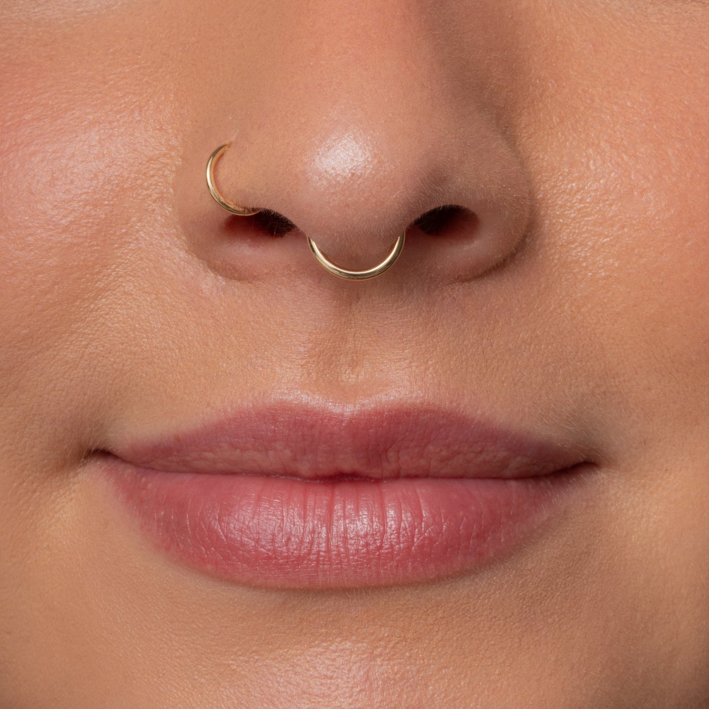 Laura Bond Jewellery 9k solid yellow gold 18g clicker hoop earring Huggies and Hoops