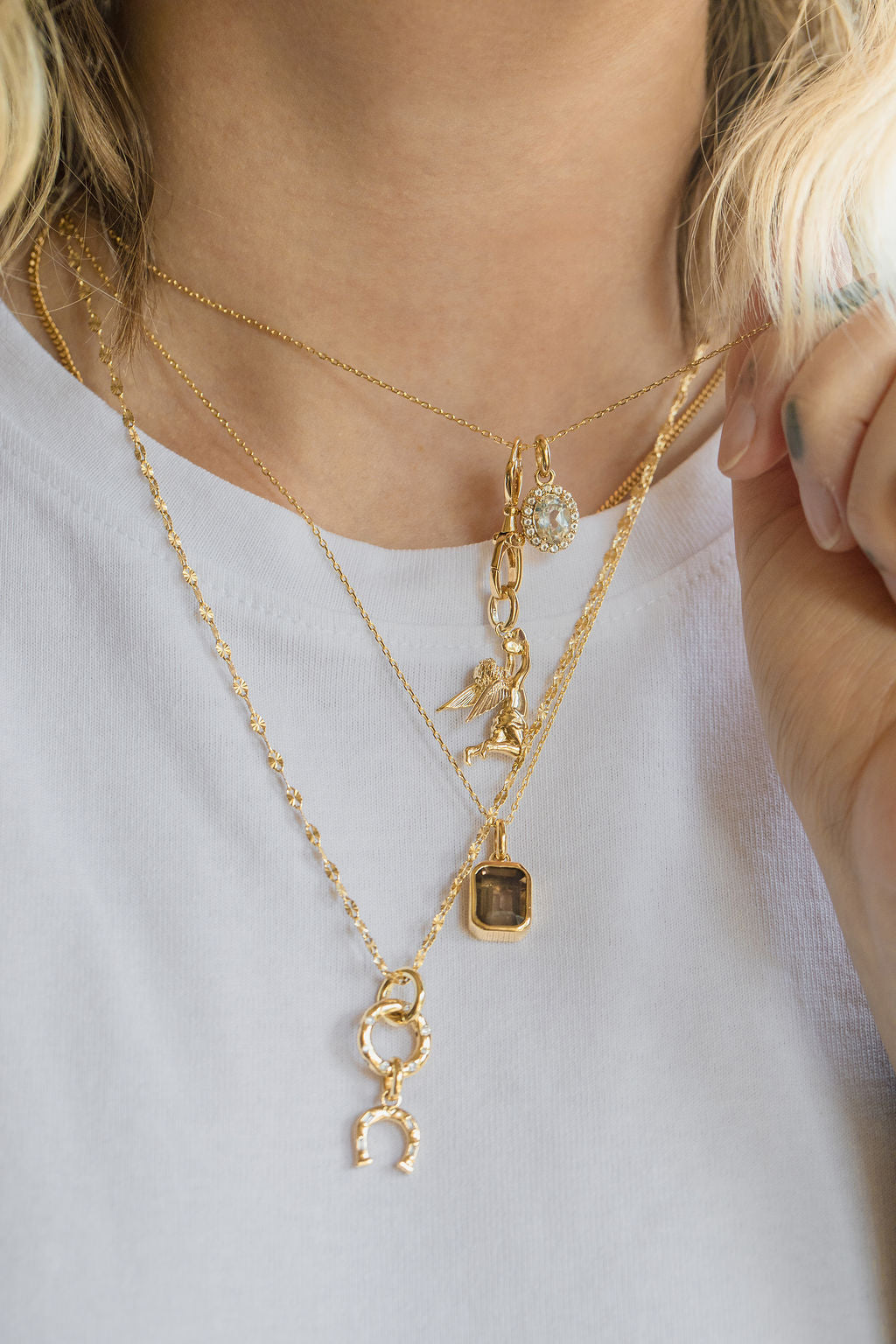 Lucky Horseshoe Charm Laura Bond Jewellery