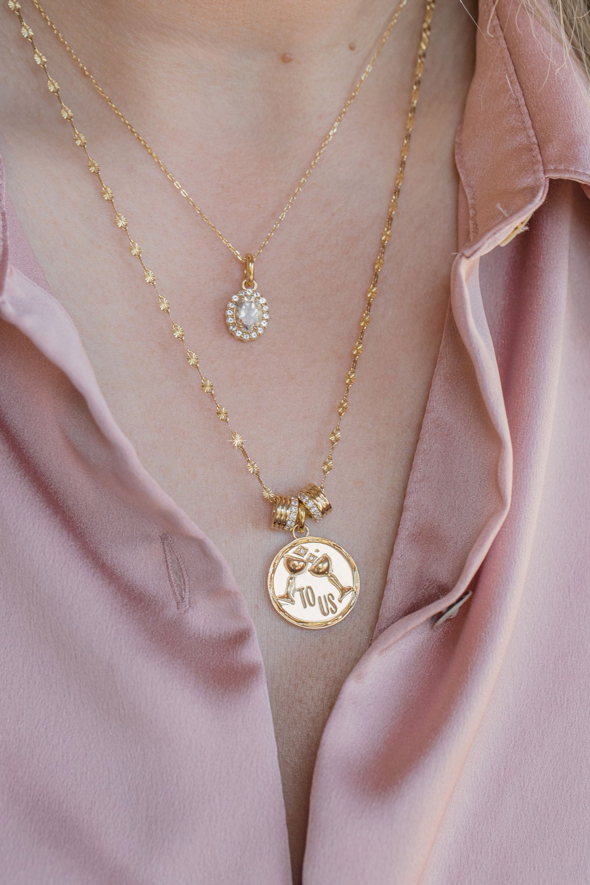 To Us Diamond Charm Laura Bond Jewellery