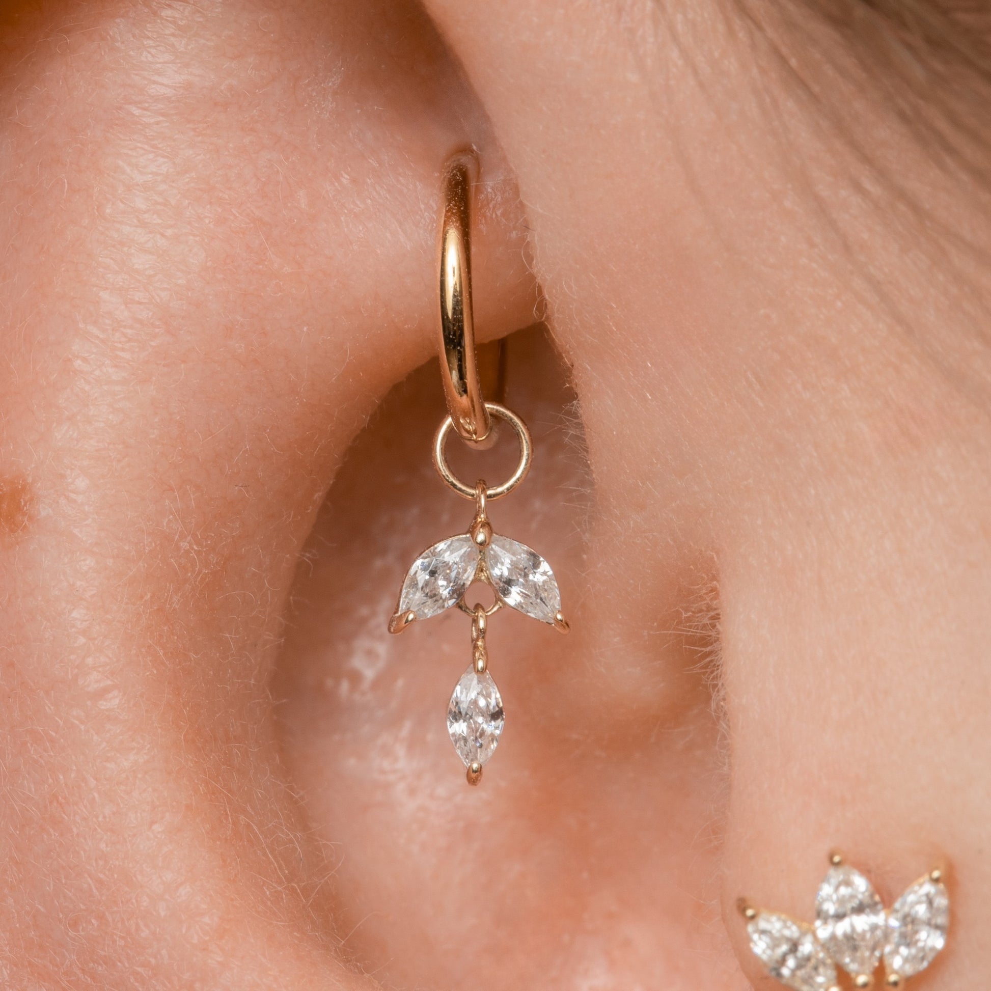 Laura Bond Jewellery 9k solid yellow gold Everbloom earring charm Earring Charms
