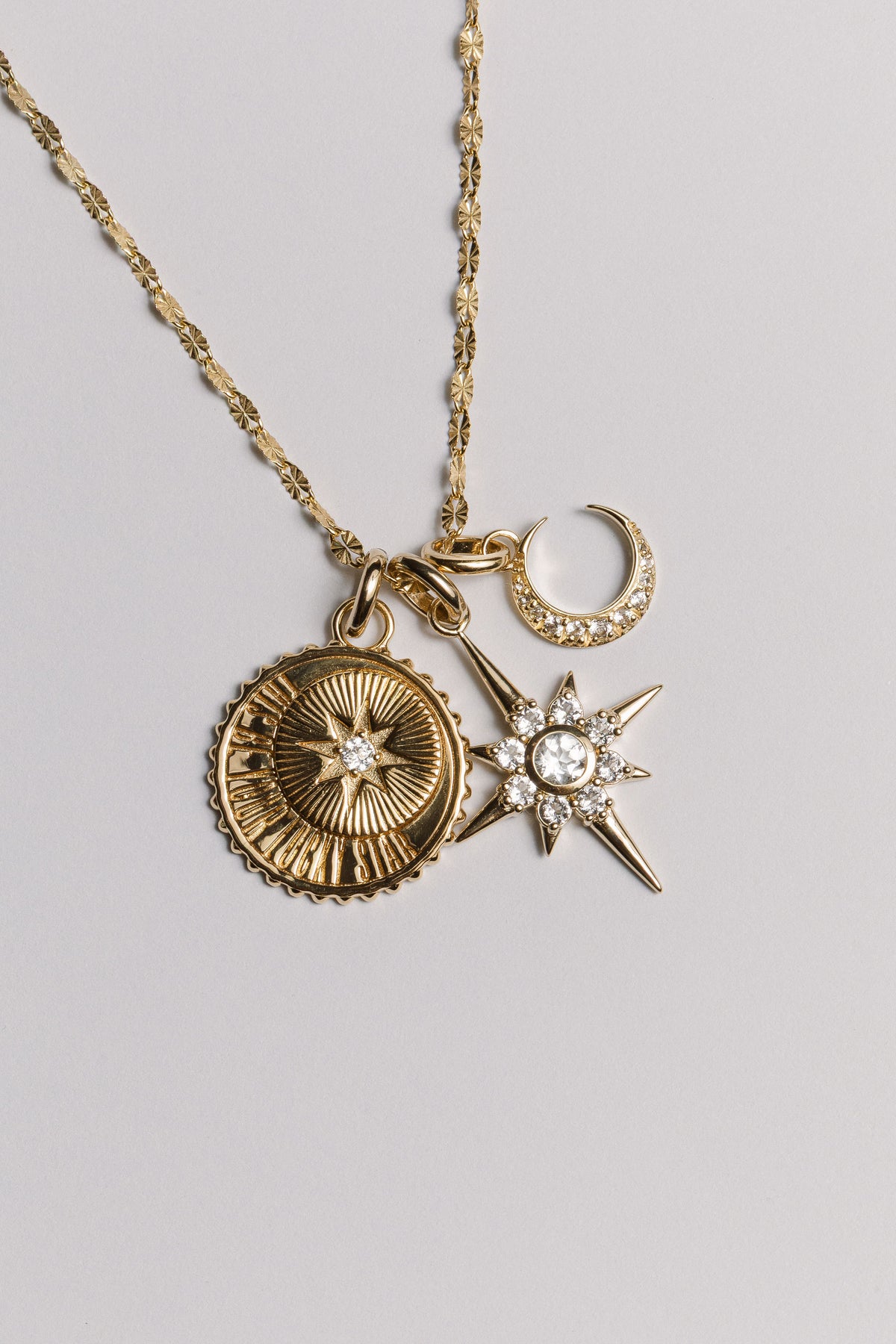 Lucky Star Medallion Charm Laura Bond Jewellery