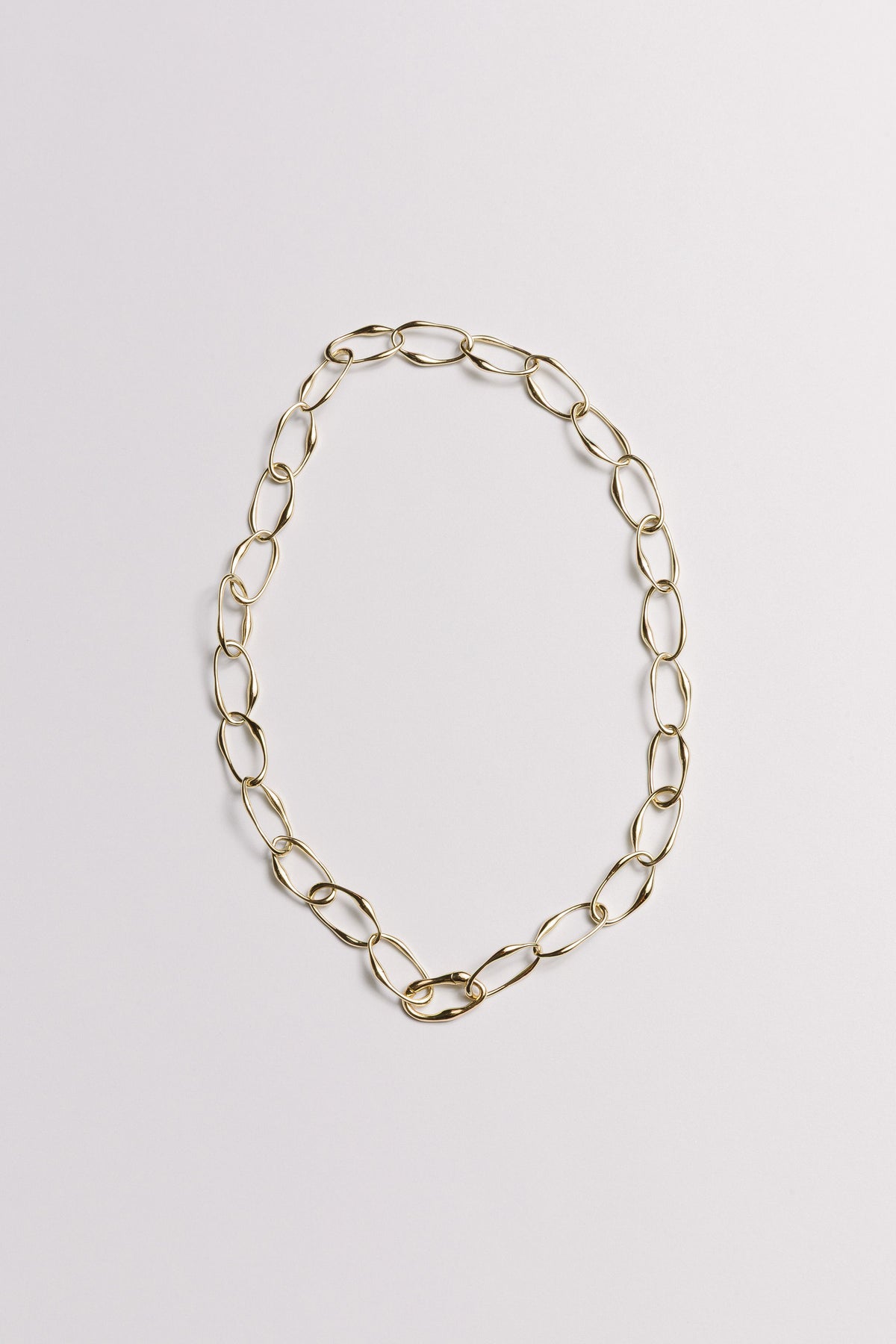 The Keepsake Organic Oval Necklace Chain Laura Bond Jewellery