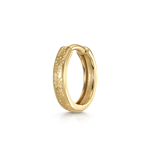 Laura Bond 9k solid yellow gold Becoming huggie hoop earring 8.5mm Huggies and Hoops