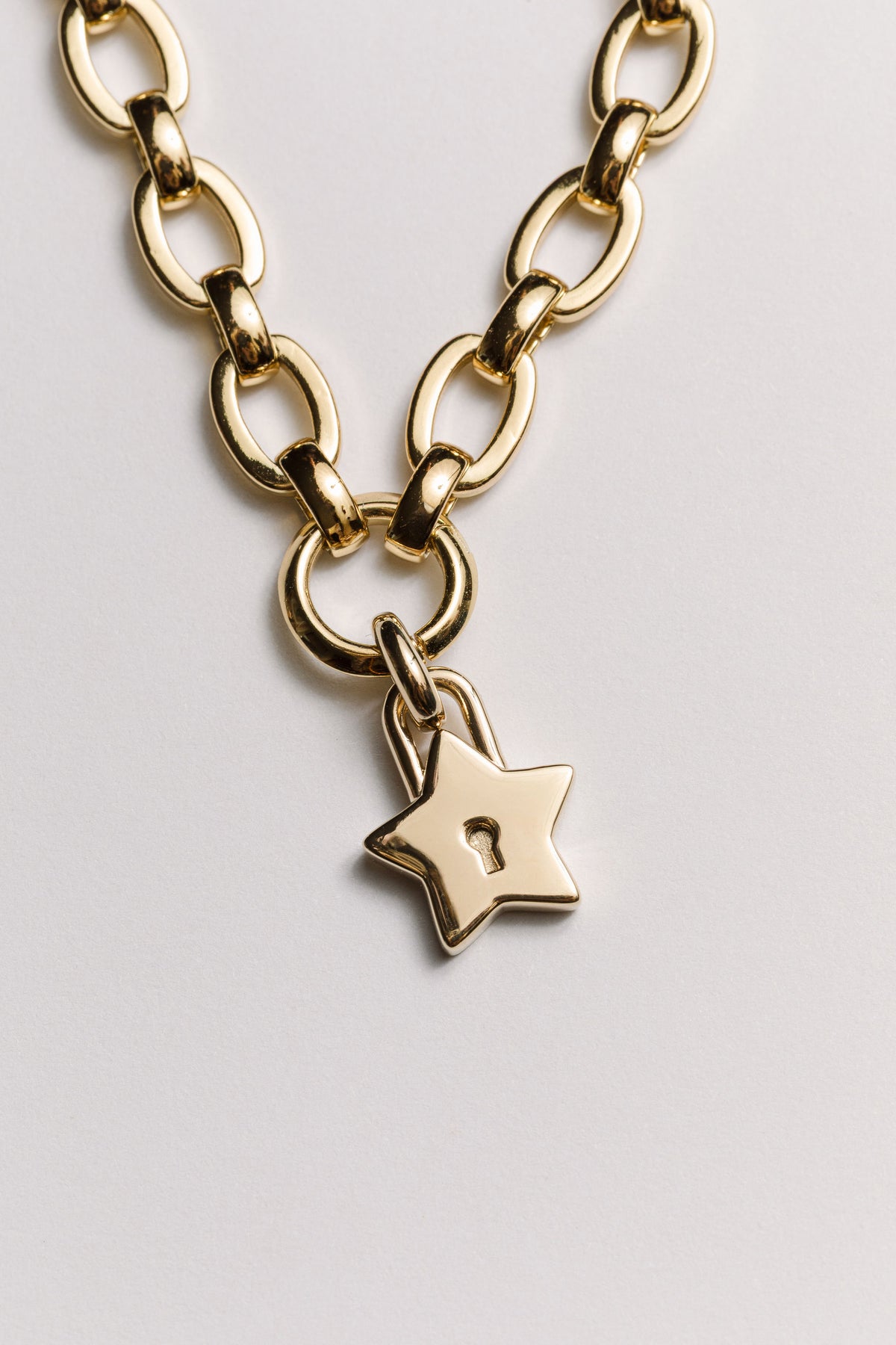 Star Padlock Charm Bracelet Laura Bond Jewellery