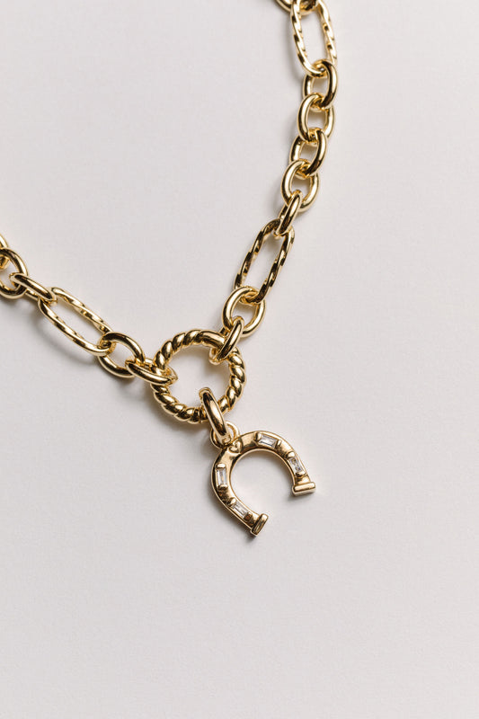 Lucky Horseshoe Charm Bracelet Laura Bond Jewellery