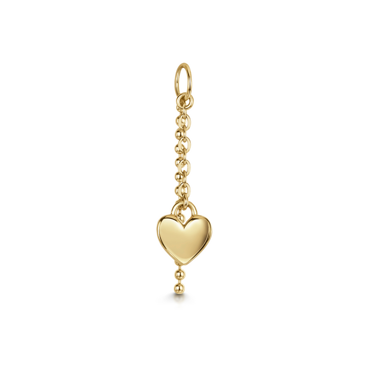 9k solid yellow gold Loved Up earring charm Chains and Charms Laura Bond Jewellery