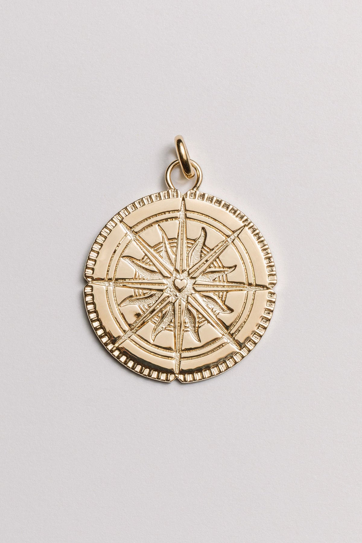 Wanderer Compass Medallion Charm Laura Bond Jewellery