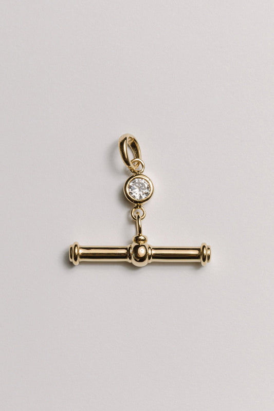 T-Bar Gem Charm Laura Bond Jewellery