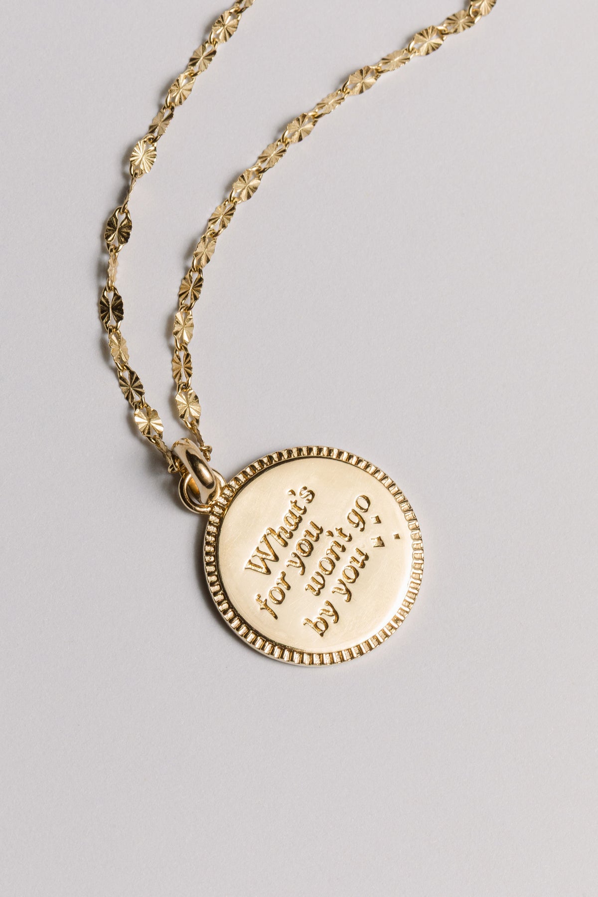 Caledonia Charm Necklace - Diamond Cut Chain Laura Bond Jewellery