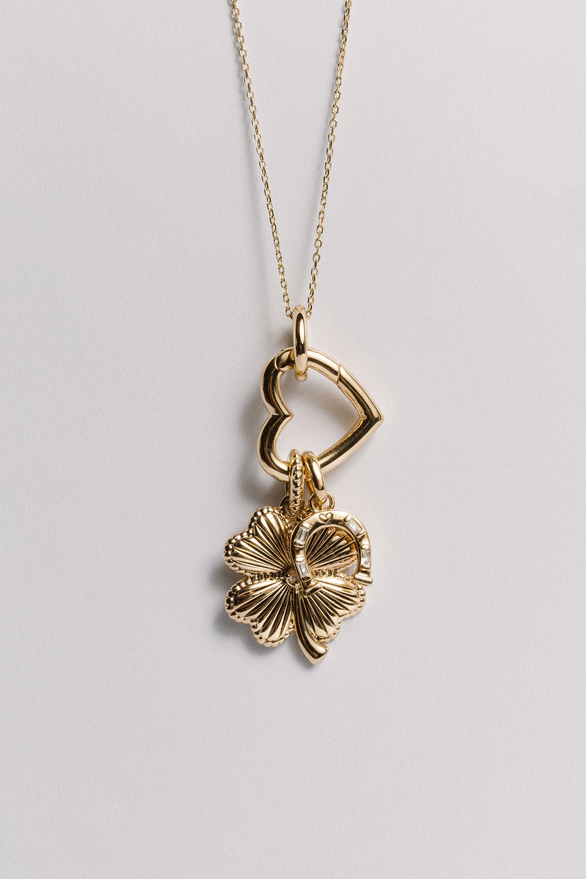 Heart Charm Holder Necklace Laura Bond Jewellery