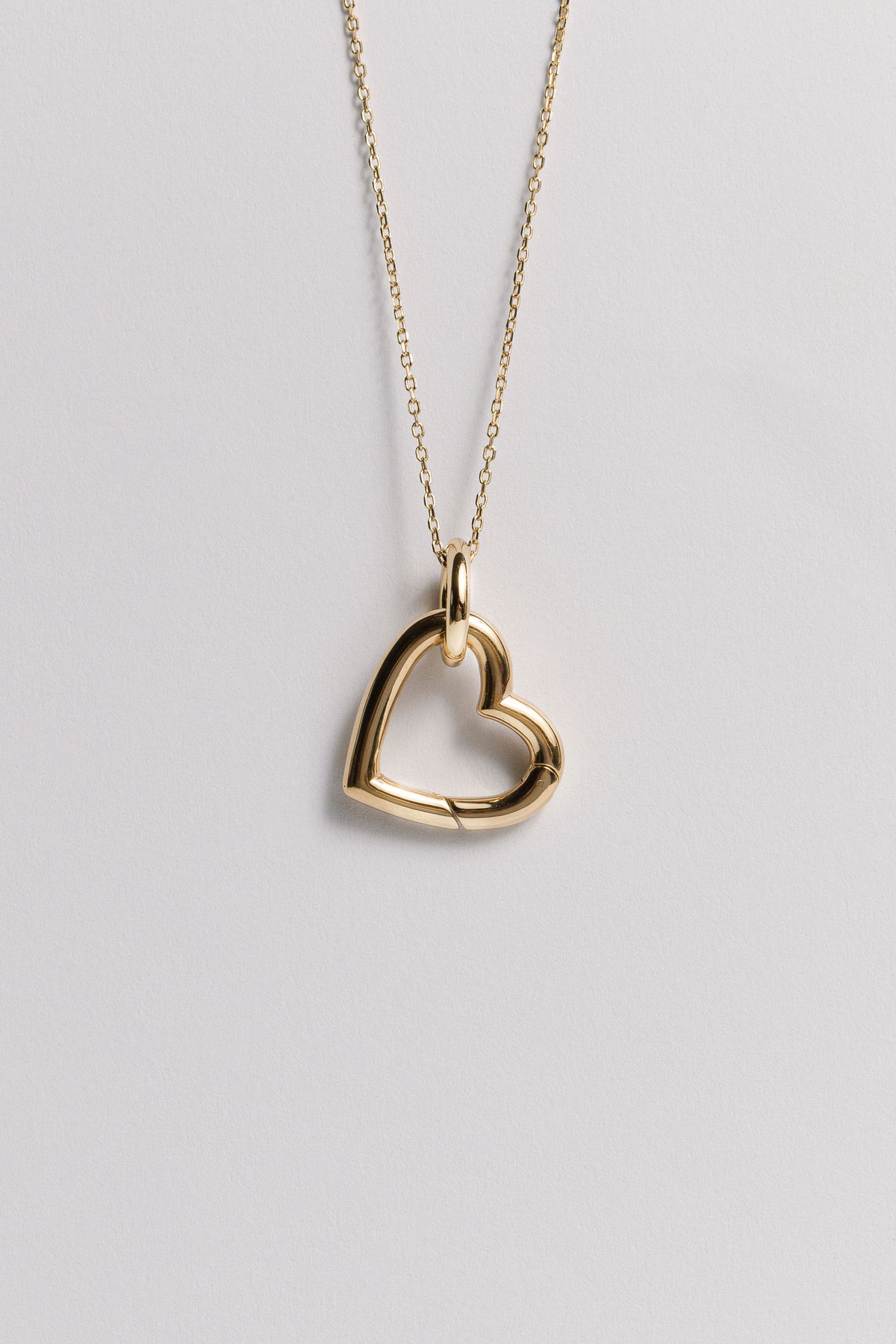 Heart Charm Holder Necklace Laura Bond Jewellery