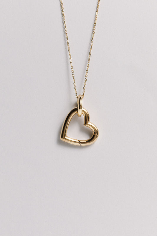 Heart Charm Holder Necklace Laura Bond Jewellery