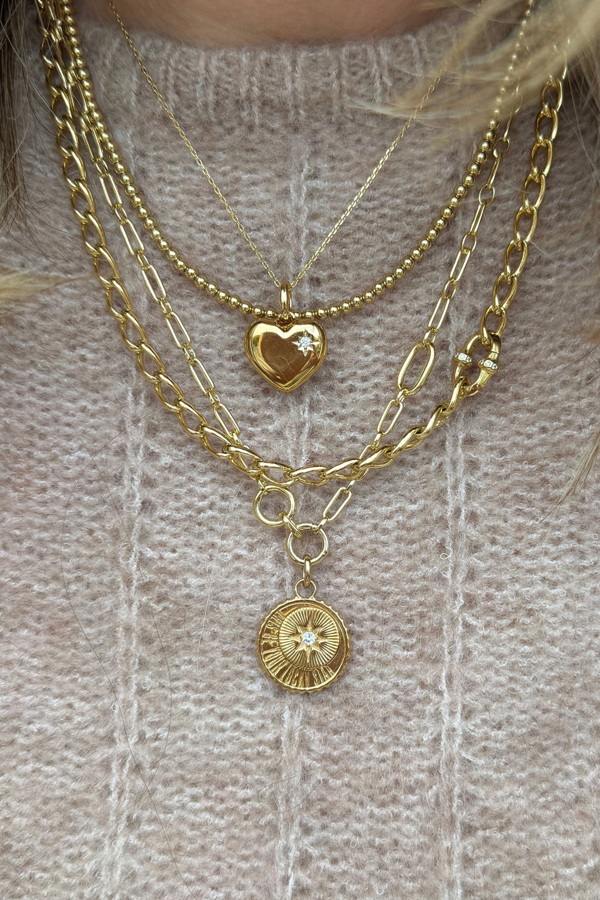 Puffy Heart Charm Laura Bond Jewellery