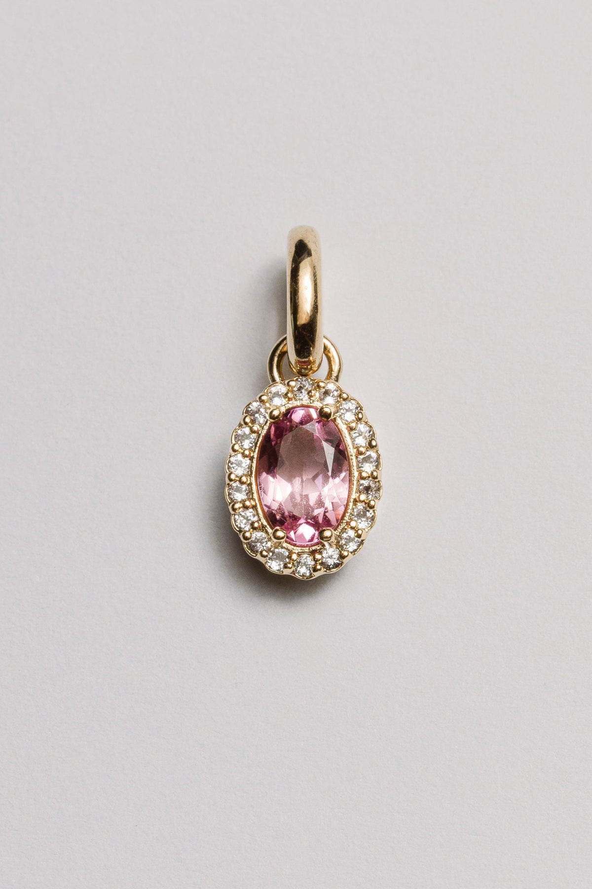 Pink Tourmaline Vintage Cluster Charm Laura Bond Jewellery