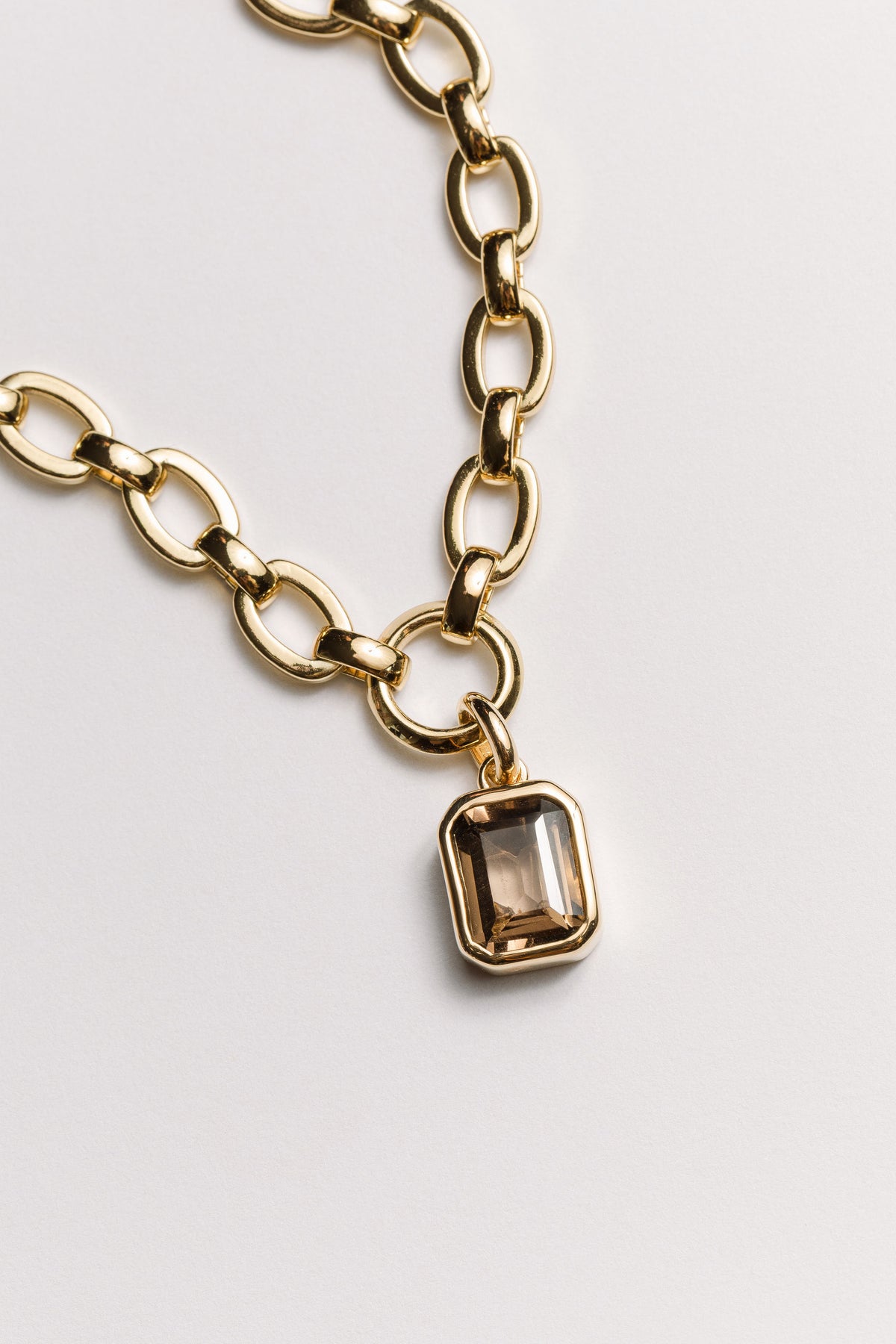 Smoky Quartz Charm Bracelet Laura Bond Jewellery