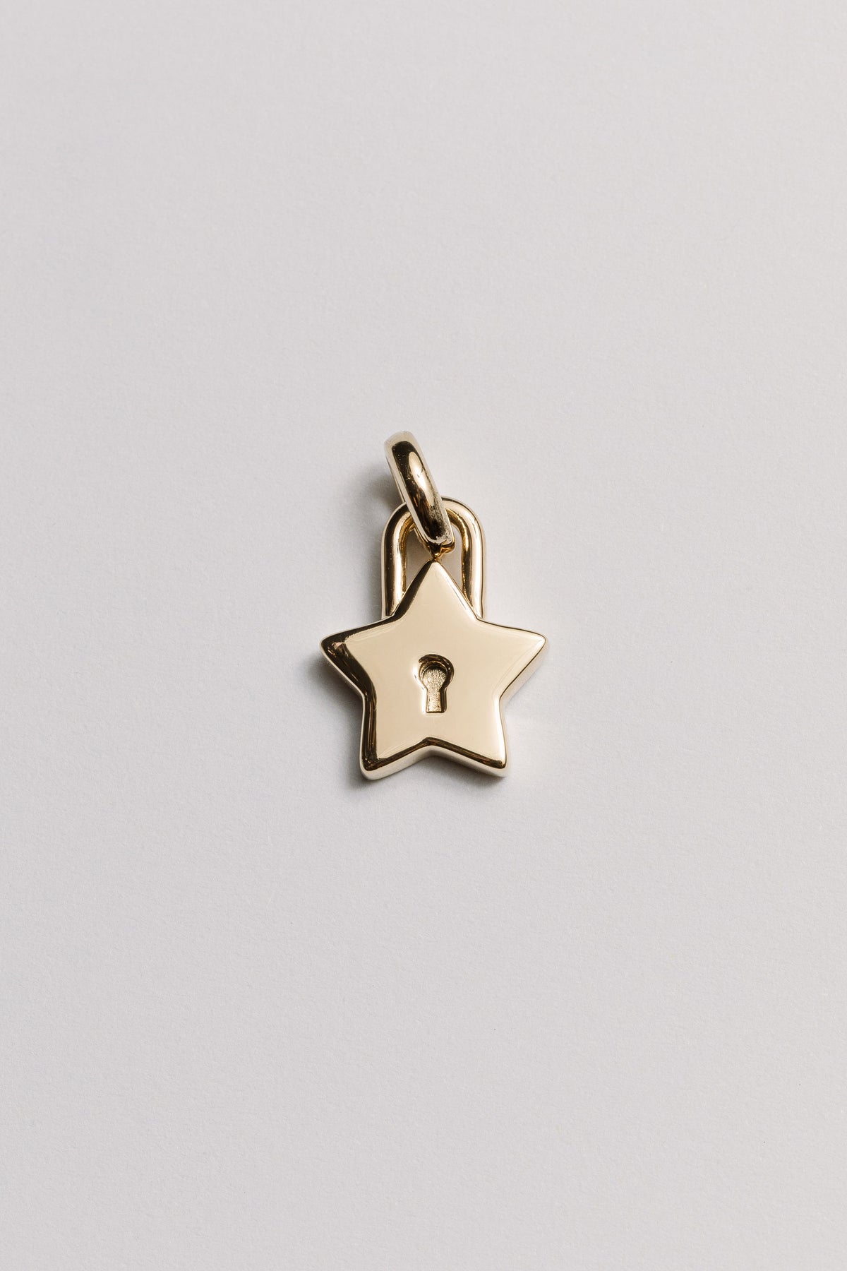 Star Padlock Charm Laura Bond Jewellery