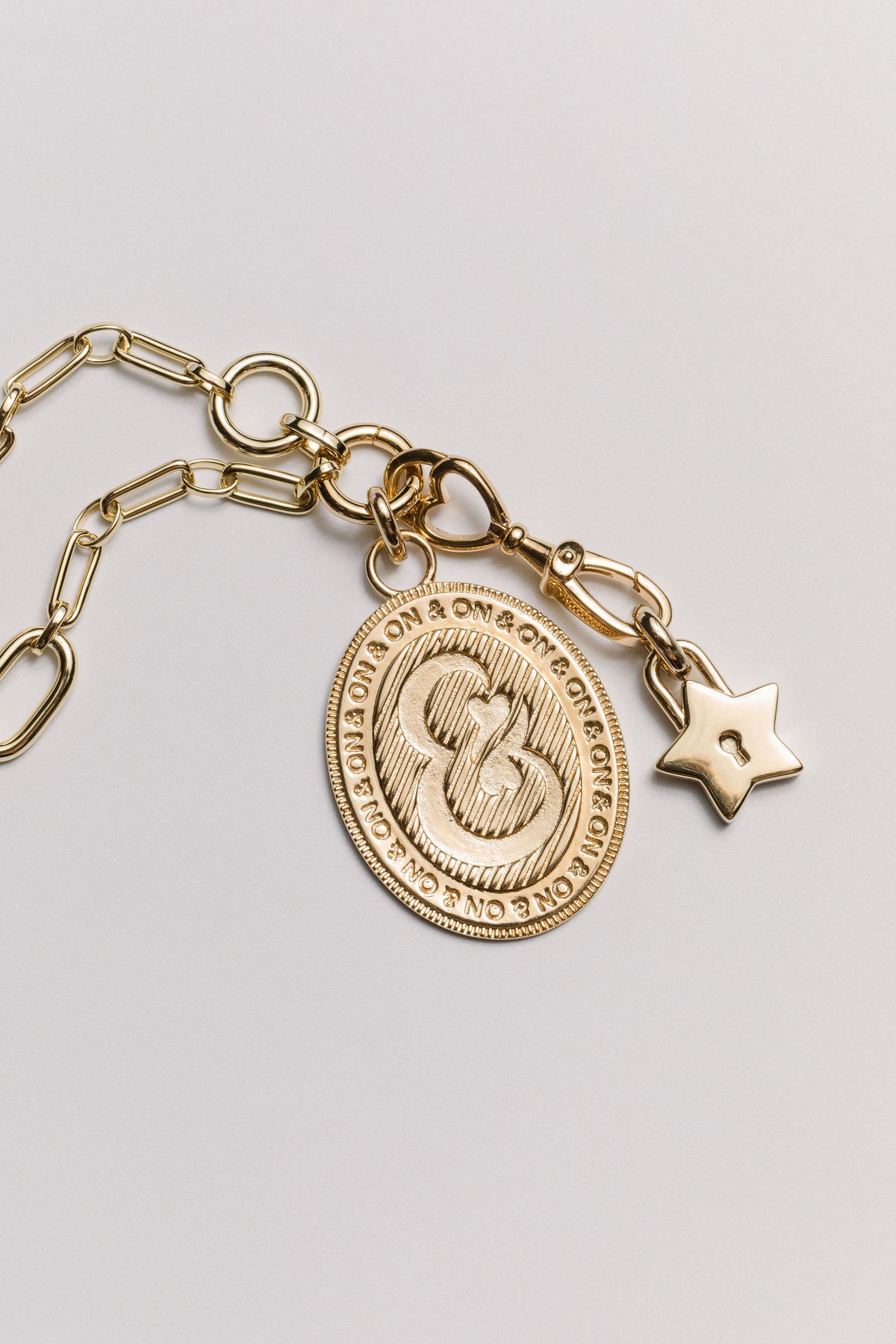 Star Padlock Charm Laura Bond Jewellery