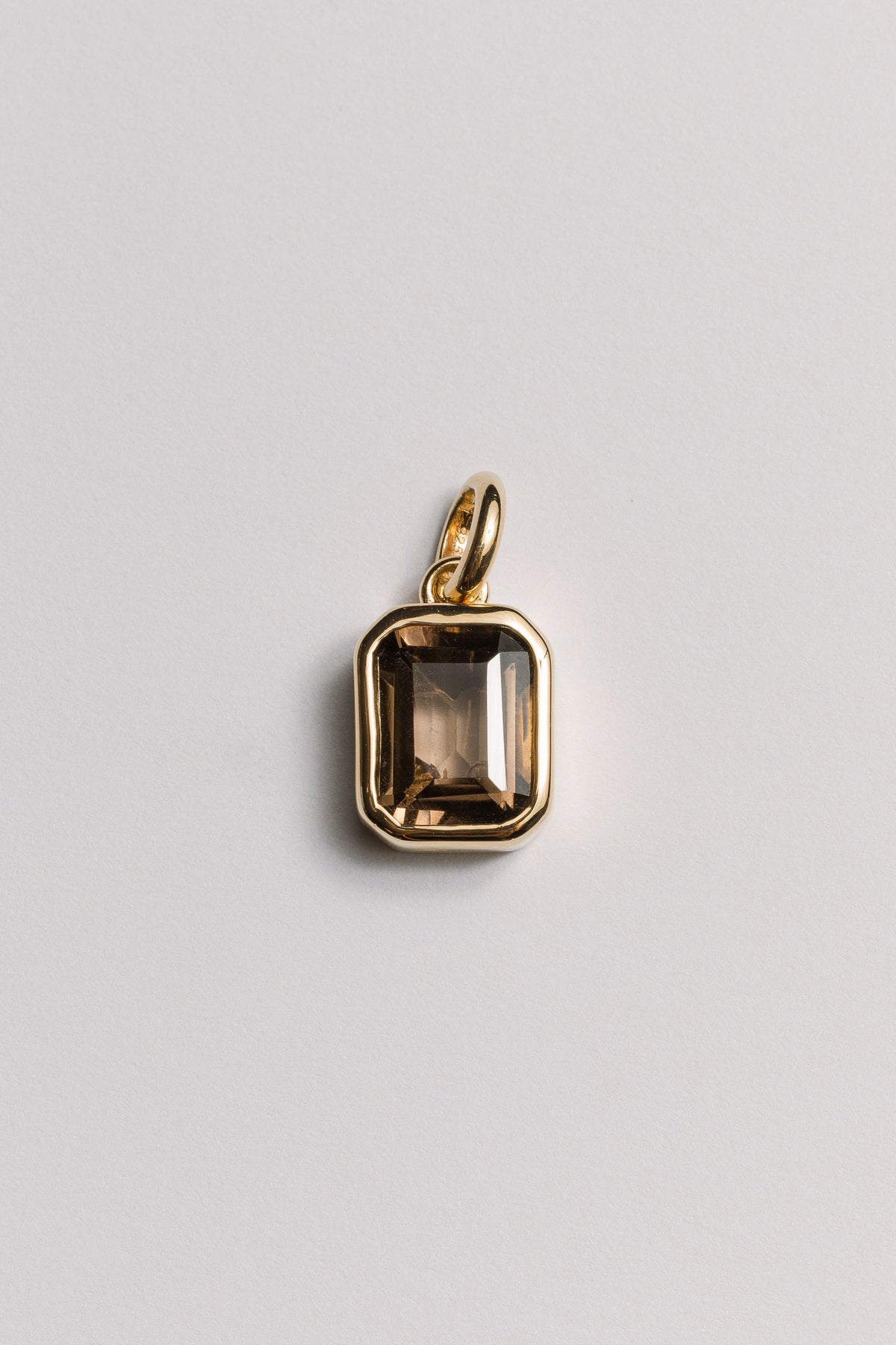 Smoky Quartz Charm Necklace Laura Bond Jewellery