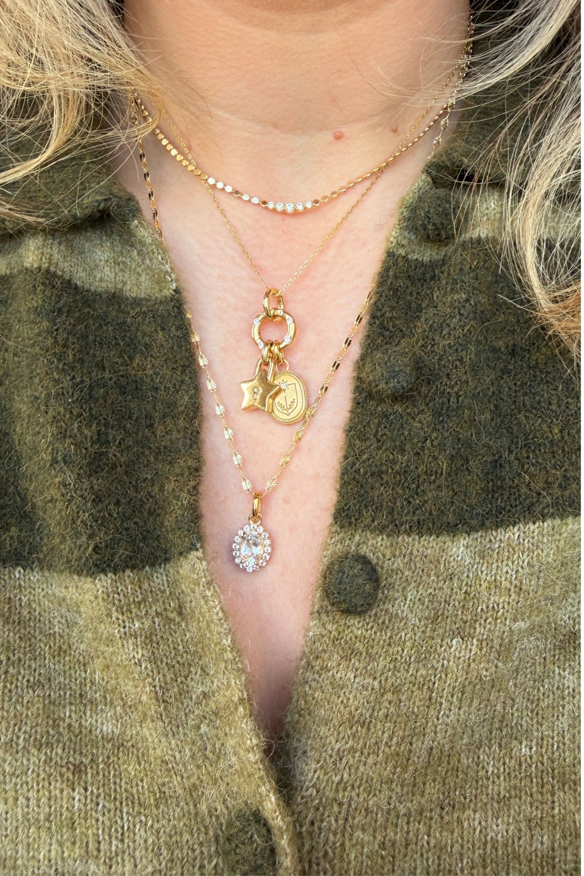 Star Padlock Charm Laura Bond Jewellery
