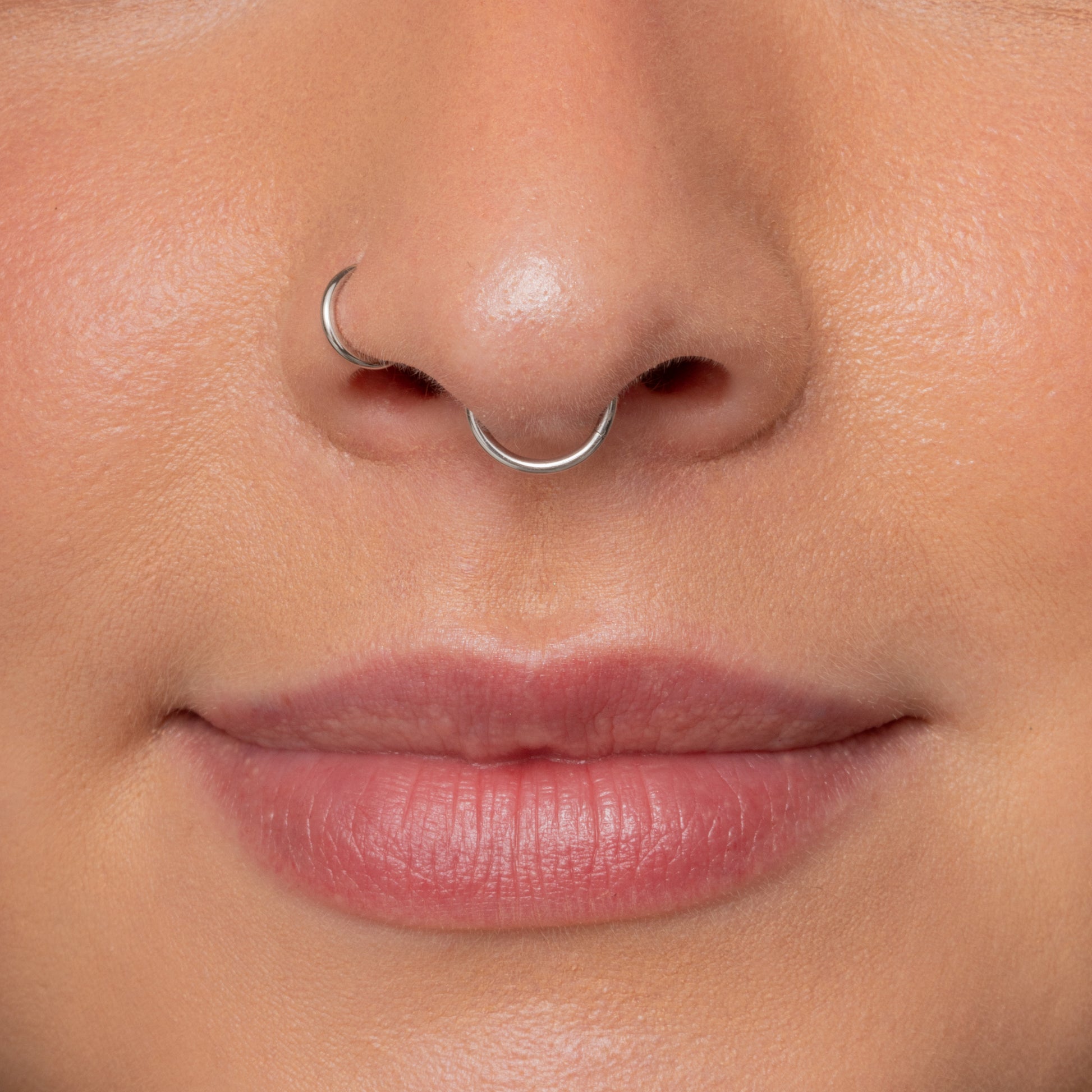 Laura Bond Jewellery 9k solid white gold 18g clicker hoop earring Huggies and Hoops