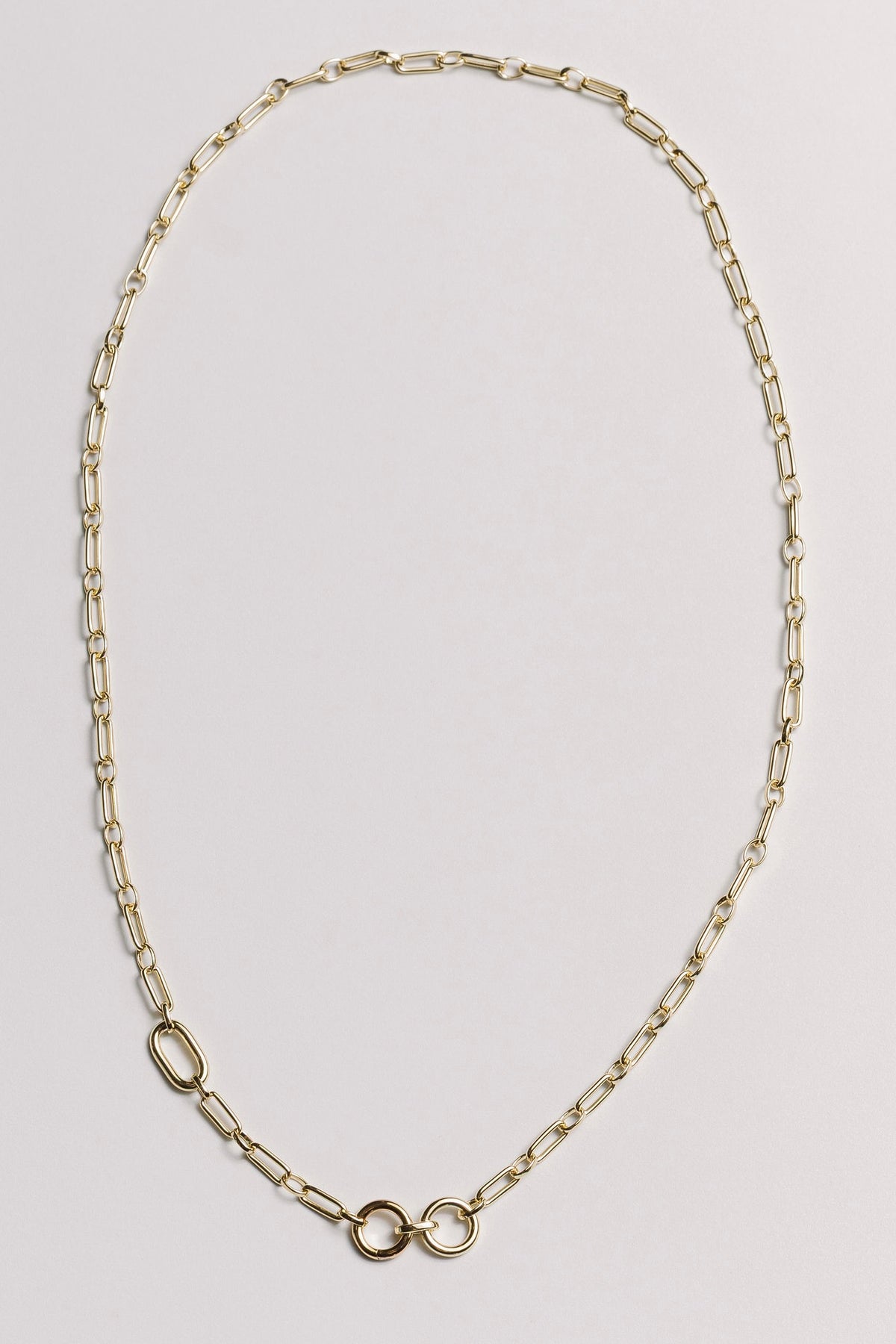 The Keepsake Paperclip Necklace Chain Laura Bond Jewellery