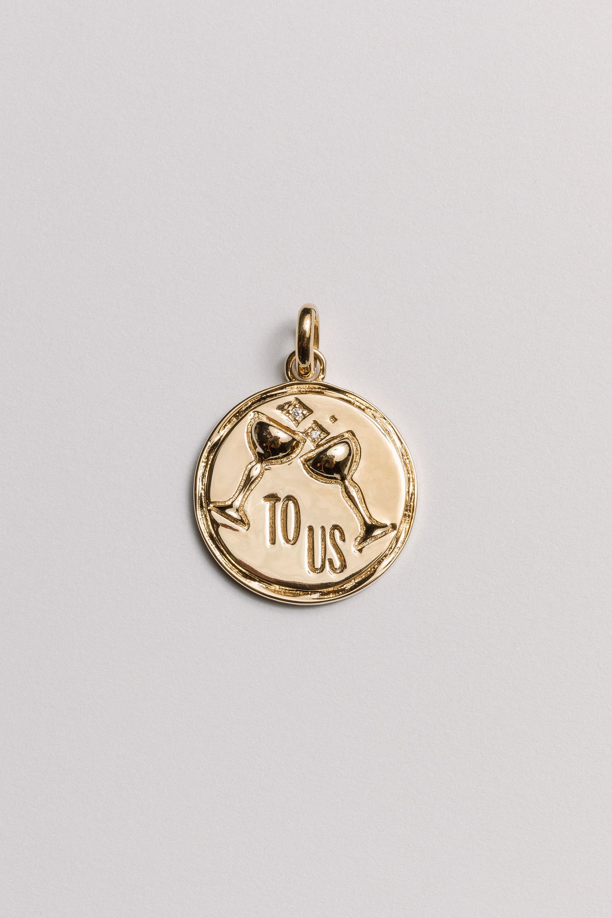 To Us Diamond Charm Laura Bond Jewellery