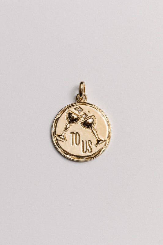 To Us Diamond Charm Laura Bond Jewellery