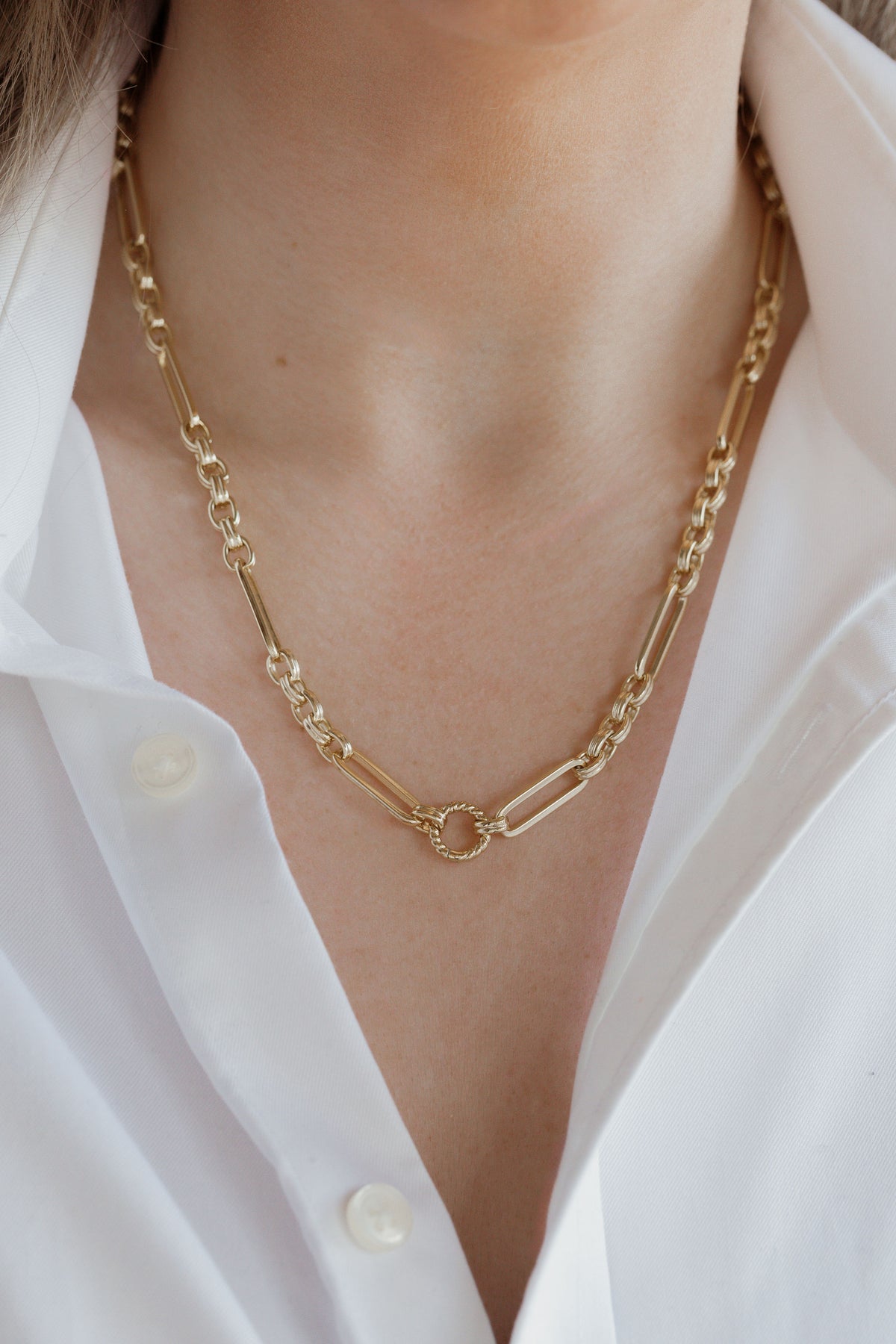 The Keepsake Watch Link Necklace Chain Laura Bond Jewellery