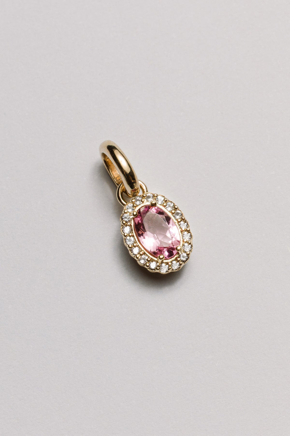 Pink Tourmaline Vintage Cluster Charm Laura Bond Jewellery