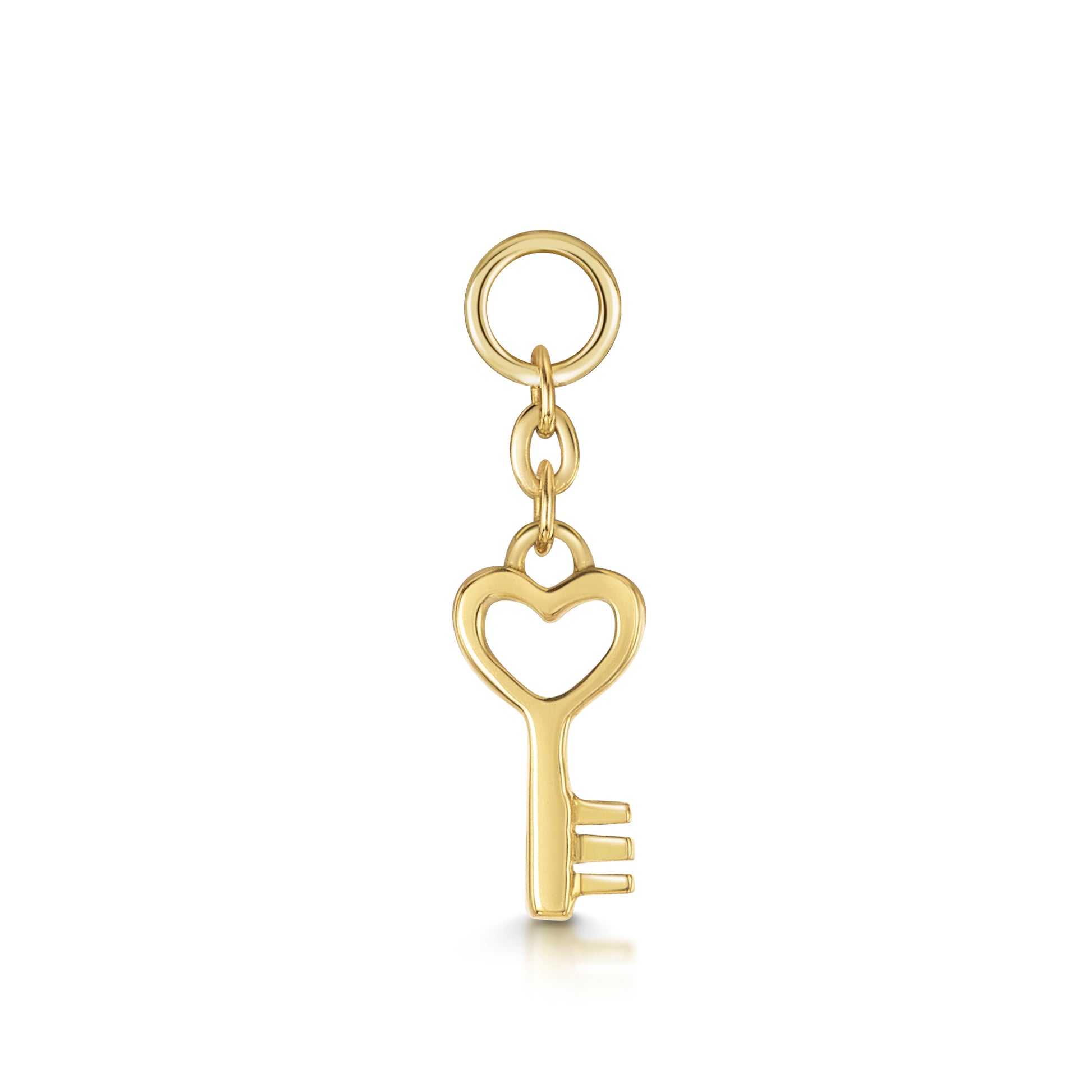Laura Bond Jewellery 9k solid yellow gold Love Key earring charm Earring Charms