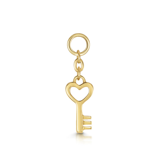 Laura Bond Jewellery 9k solid yellow gold Love Key earring charm Earring Charms