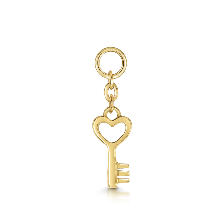 9k solid yellow gold Love Key earring charm Earring Charms Laura Bond Jewellery