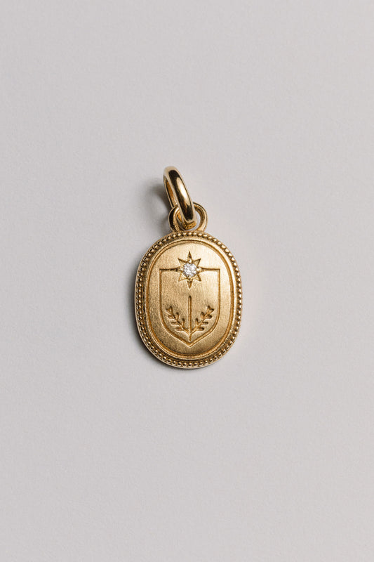 Diamond Guardian Crest Charm Laura Bond Jewellery