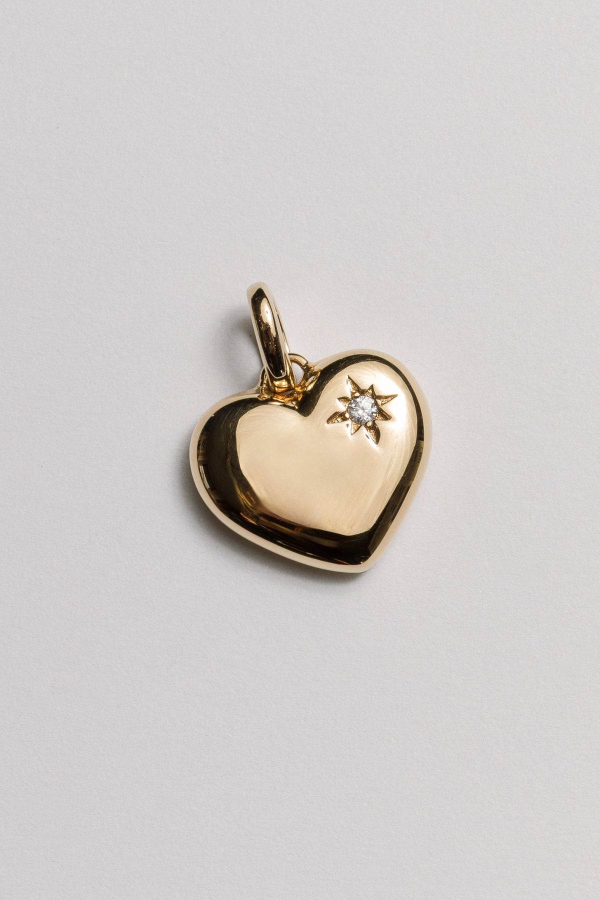 Puffy Heart Charm Laura Bond Jewellery