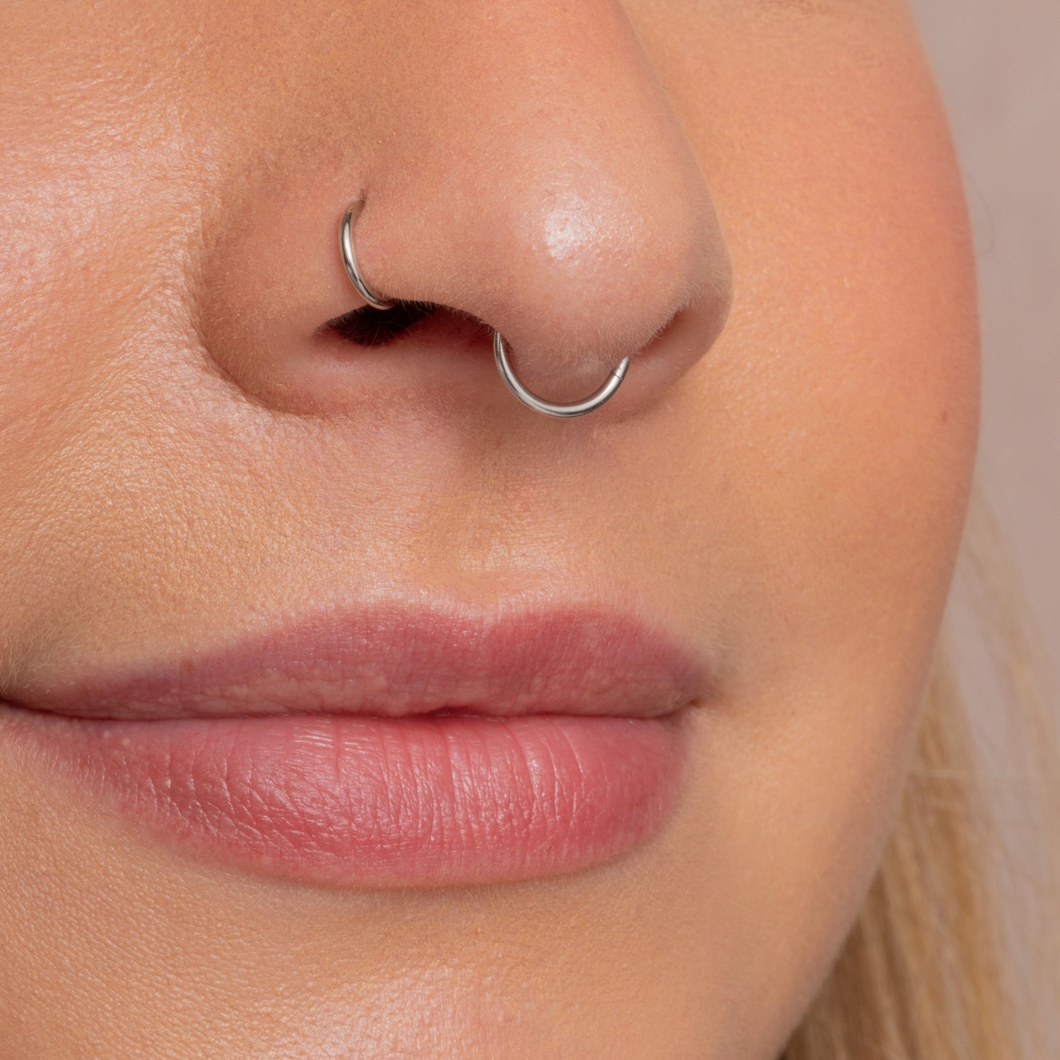 9k solid white gold 16g clicker hoop earring Huggies and Hoops Laura Bond Maria Tash astrid miyu