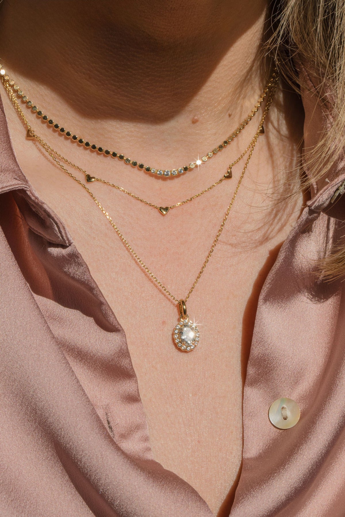 The Keepsake Halo Choker Necklace Laura Bond Jewellery