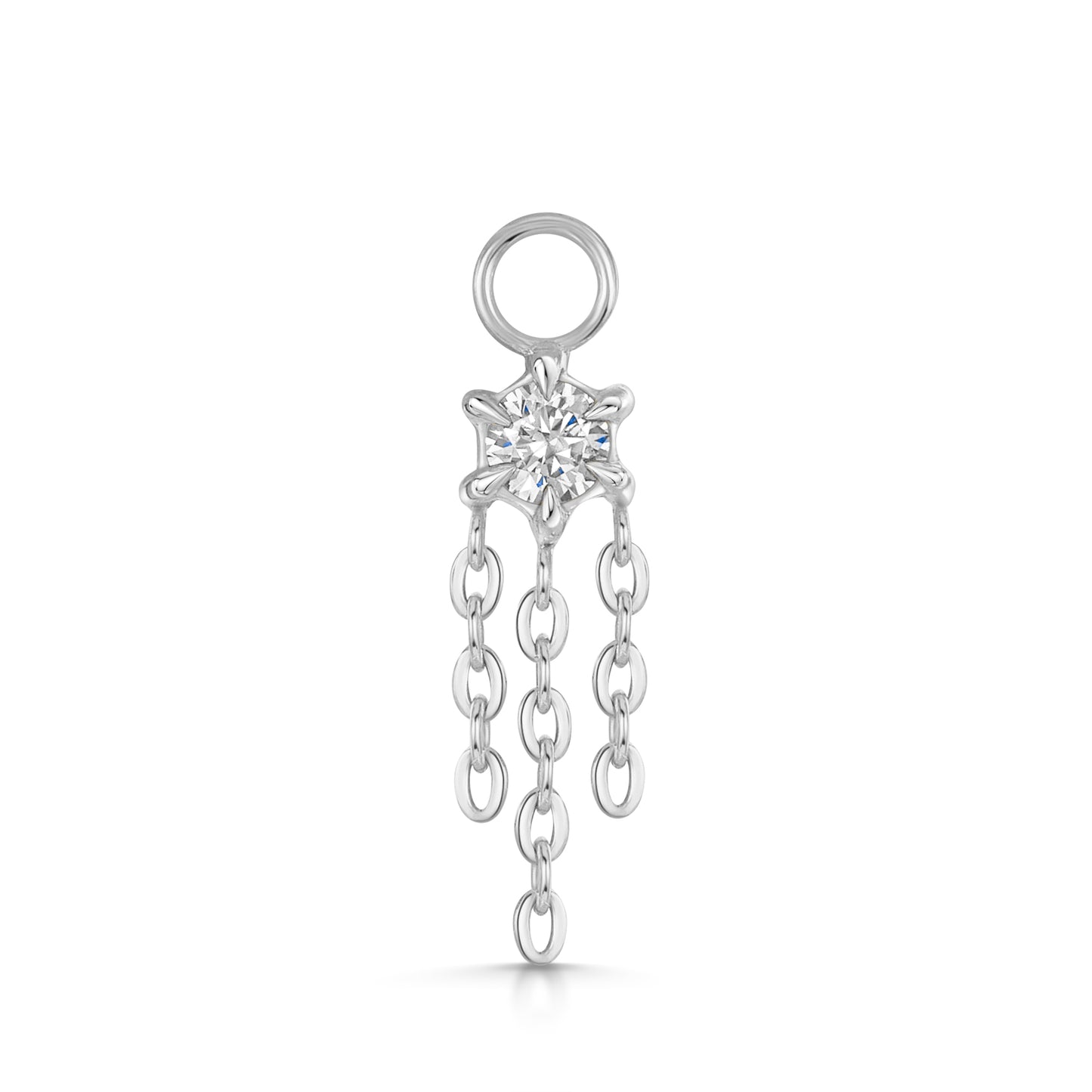 Laura Bond Jewellery Bold and Gold Edinburgh 9k solid white gold Siren charm Chains and Charms