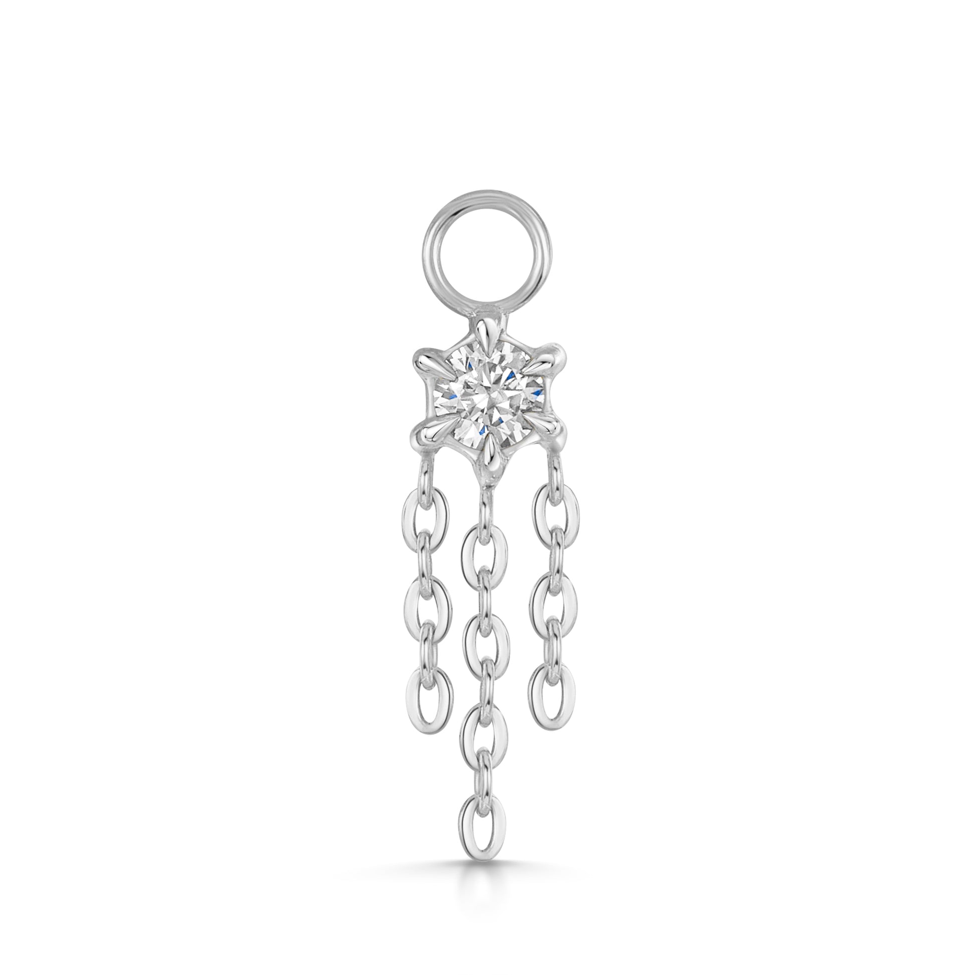 Laura Bond Jewellery Bold and Gold Edinburgh 9k solid white gold Siren charm Chains and Charms