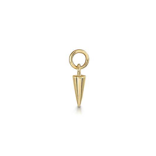 Laura Bond Jewellery 9k solid yellow gold tiny spike earring charm Chains and Charms