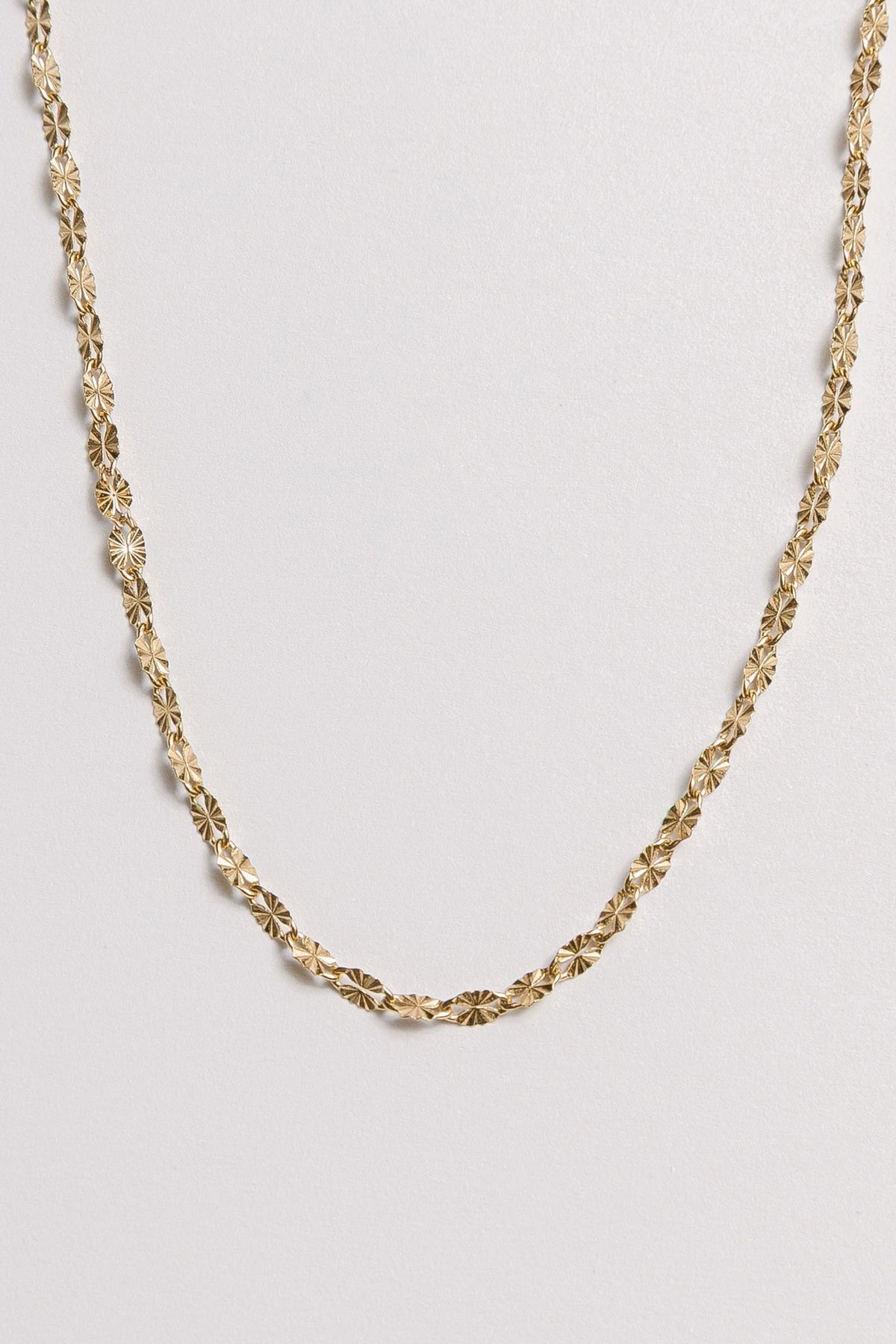 The Keepsake Diamond Cut Necklace Chain Laura Bond Jewellery