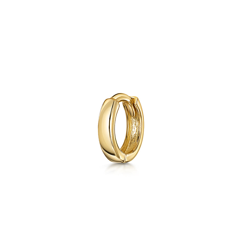 Laura Bond Jewellery 9k solid yellow gold 5mm simple teeny tiny huggie earring Huggies and Hoops