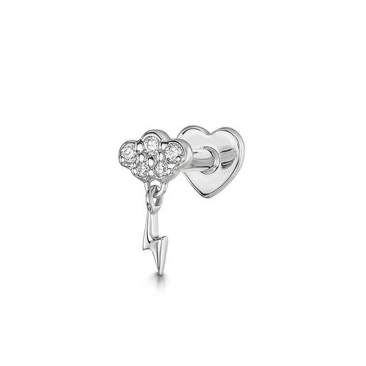 astrid miyu maria tash 9k solid white gold storm cloud stud Cartilage Studs Laura Bond