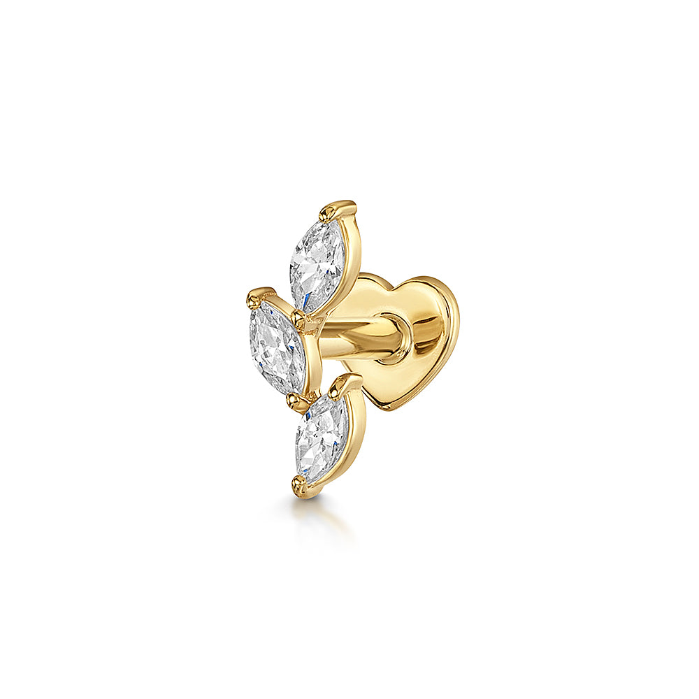 astrid miyu maria tash 14k solid yellow gold cascade stud Cartilage Studs Laura Bond