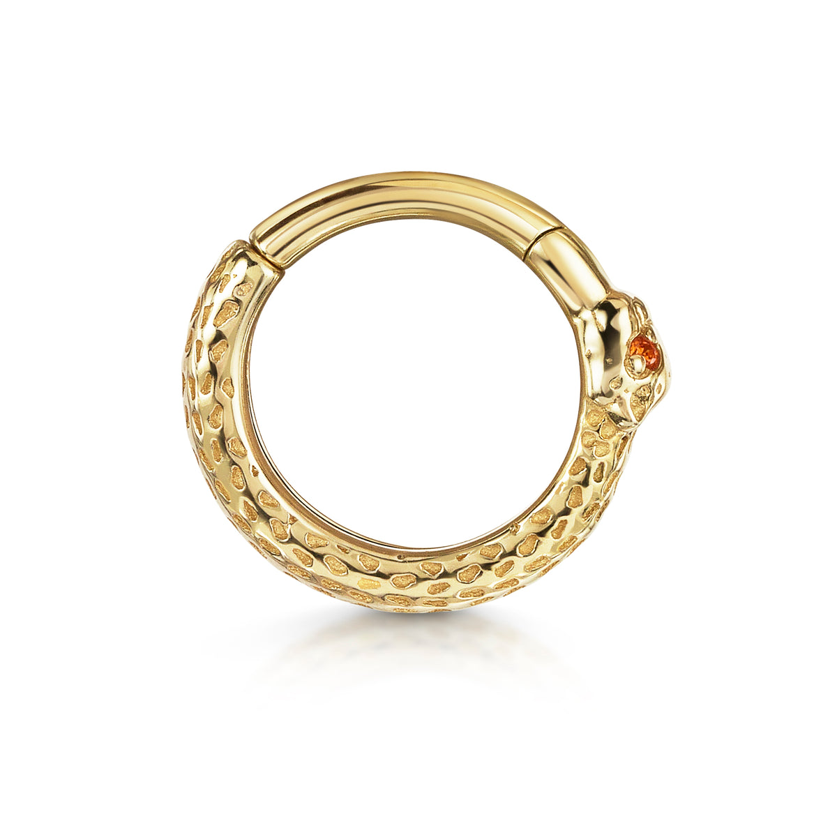 9k solid yellow gold Leopard clicker hoop earring Huggies and Hoops Laura Bond Jewellery