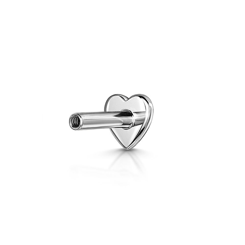 Laura Bond Jewellery Bold and Gold Edinburgh Laura Bond solid gold labret flat back 14k white gold 5mm Cartilage Studs